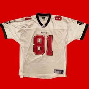 NFL TAMPA BAY BUCCANEERS ANTONIO T. BROWN #81 White REEBOK FOOTBALL JERSEY SZ XL